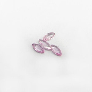 4 piezas de alta calidad Natural Rosa zafiro Nano piedra preciosa 2,5x5mm corte Marquesa 0.45cts preciosas piedras preciosas sueltas IG3732 - Product Image 3
