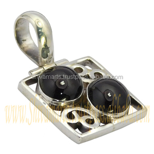 เครื่องประดับงานปาร์ตี้จี้พลอยโกเมนสีเงินแท้925ทึบจี้ของขวัญจี้เครื่องประดับที่ดีและมีเสน่ห์ - Product Image 2