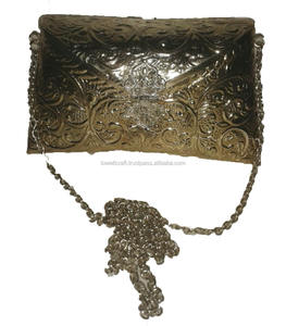 <b>Vintage</b> Brass Women's Brass Metal Antique Silver Sling <b>Bag</b> - Product Image 6