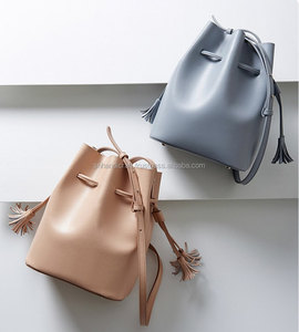 Sac seau en cuir fait main, sac bandoulière en cuir, sac à main en cuir, sac à l'épaule en cuir, sac en cuir bleu nude - Product Image 1