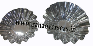 Platos Elegantes de Acero Inoxidable de Primera Calidad con Diseño Ondulado, Perfectos para Frutas, Aperitivos, Frutos Secos y Palomitas de Maíz, para Uso en el Hogar y en Hoteles - Product Image 3