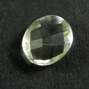 พลอยอะมีทิสต์สีเขียว 3.9 กะรัต ทรงรี ตัดแบบเช็คเกอร์ ขนาด 10x12 มม. สำหรับทำเครื่องประดับ IG2614 - Product Image 3