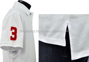เสื้อโปโลแบบมีร่องด้านข้างสำหรับผู้ชาย OEM แบบกำหนดเอง - Product Image 5