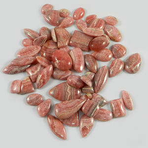 Rhodochrosite ธรรมชาติจำนวน63ชิ้น,หินทรงหลวมสำหรับอัญมณี100.80รูปทรงผสม IG0078 Gms - Product Image 3