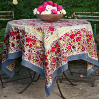 Nappe de table tissée 100 % coton imperméable grande taille Sandex Corp, design uni, tailles personnalisables, logo, 200 g/m², certifiée ISO 9001