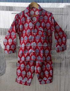 Conjunto de Pijama de Algodón Estampado Personalizado al por Mayor para Niños, Ropa de Dormir de Verano, Camisa de Manga Larga y Pantalones con Cintura Elástica, Pijamas para Niños - Product Image 2