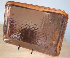 BANDEJA DE COBRE, BANDEJA RECTANGULAR DE COBRE, BANDEJA DECORATIVA Best Seller - Product Image 1