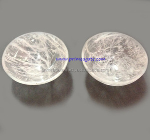 Bonito quartzo rosa 2 polegadas tigelas: atacado gemstone tigelas fabricante índia