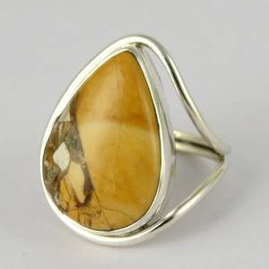 Anillos de plata de ley 925 con forma de pera, joyería de plata fresca, diseño único, venta al por mayor - Product Image 3