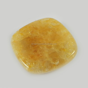 Indian Wholesaler Genuine Yellow Aventurine 6.10 Gms Cushion Cabochon 22mm Loose Gemstone For Jewelry Making - Product Image 3