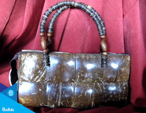 กระเป๋าถือผ้ามะพร้าวรีไซเคิลธรรมชาติทำด้วยมือมีลายจุดแบบซองจดหมาย - Product Image 2