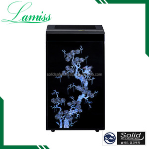 Lamiss LMP-96 Digital Electronic Safe <b>with</b> Key <b>Lock</b> Strong Burglary and Fire Resistance Secure Metal Steel <b>Box</b> for Storage Usage - Product Image 1