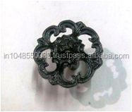 Bouton de meuble classique en fonte pour tiroir, armoire, commode, quincaillerie de meubles |   Poignée de porte décorative à motifs floraux pour portes de cuisine