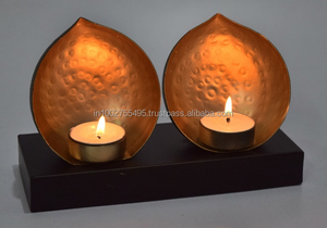 Porte-bougie chauffe-plat en métal moderne fait main IHA – Éclairage d'ambiance élégant pour la décoration intérieure - Product Image 3