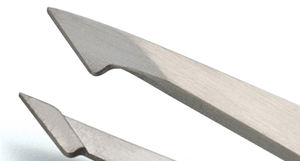 Pince à sourcils en acier inoxydable plaqué gris T-03 de haute qualité longueur 95.5mm meilleure exportation pour ensemble de manucure et de pédicure - Product Image 5