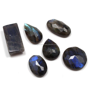 नि: शुल्क आकार एक तरफ चेकर काटने सुपर गुणवत्ता Labradorite क्रिस्टल हीलिंग पत्थर लूस हीरे - Product Image 2