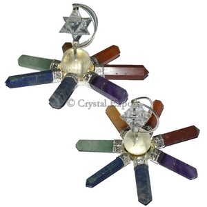 Generador de energía de siete chakras con estrella Merkaba - Product Image 1