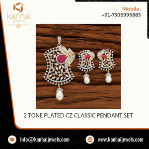 2016การออกแบบล่าสุดและส่องแสงพลอยอเมริกันเพชรจี้ชุดผู้ผลิต - Product Image 2