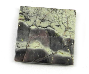 Cabujón Cuadrado de Jaspe Porcelana Natural Multicolor de 24 mm, 30.65 Quilates, Gema Suelta para Joyería - Product Image 2