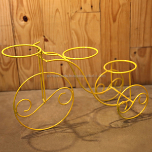 3 pots en fer forgé jaune, pour moto - Product Image 2