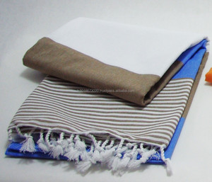 ผ้าขนหนูตุรกี, ผ้าขนหนู Peshtemal, ผ้าฮัมมัมส่งตรงจากโรงงาน (havana pestemal) คอลเลกชันลายสายรุ้งหนาทำในตุรกี - Product Image 1