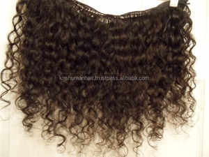 ผมเรมี่แท้อินเดียผมหยิกหยักศกแบบเดี่ยวต่อหนังศีรษะไม่พันกันนุ่มคลื่นธรรมชาติทำด้วยมือ - Product Image 4