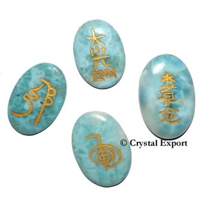 Colorful Rose Quartz Reiki Symbol <b>Set</b> : Buy Reiki <b>Sets</b> Available at - <b>Crystal</b> Exports - Product Image 2