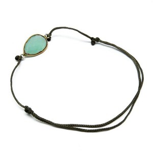 Pulsera de Calcedonia Verde en Forma de Pera Shri Ashapura Jewels, Plata de Ley 925, Chapado en Oro/Plata, Estilo Bohemio - Product Image 3