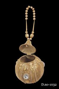 กระเป๋าคลัทช์สำหรับเจ้าสาวสำหรับผู้หญิงกระเป๋าถือลายหินลูกปัดทำจากโลหะปักลาย1031สำหรับช้อปปิ้งตอนเย็นออนไลน์ในอินเดีย - Product Image 4