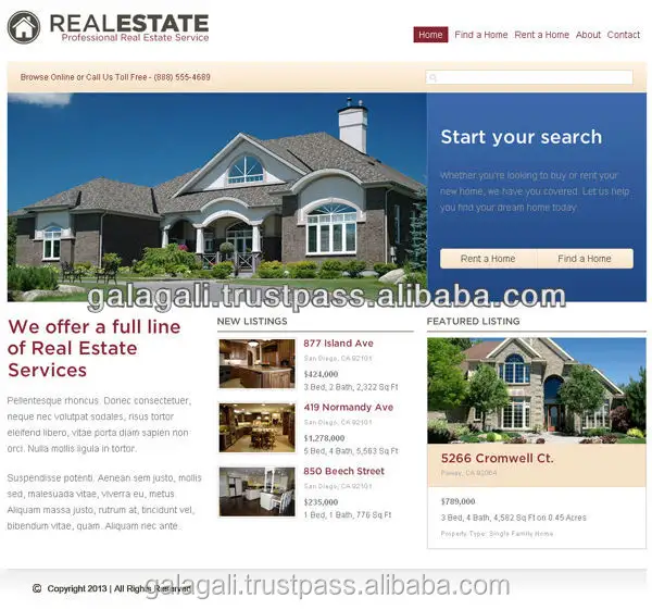 Mobile Portal B2B Desain Website B2B dan Layanan Pengembangan untuk Real Estate dengan SEO