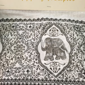 Tela con estampado de elefante de dibujos animados de Tailandia, algodón 100% - Product Image 5