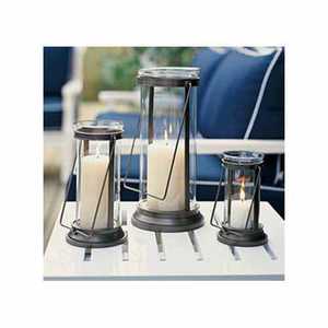 Linterna de jardín de estilo náutico de hierro pulido negro UV y Pin decorativo de tema de amor impreso digital para regalo - Product Image 4