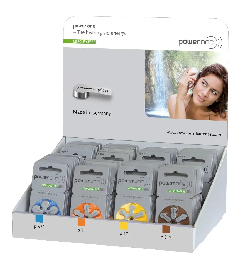 mercury free power one hearing aid battery size 312 non rechargeable hearing aid batteries size A312