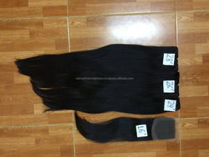 <b>Sale</b> One Set Virgin Remy Human <b>Hair</b> Deep Wave Lace Weft <b>Hair</b> <b>Extension</b> 100g 8"-32" Length - Product Image 3