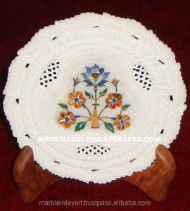 Plaque d'incrustation de marbre unique faite à la main - Product Image 1