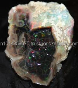 
 
 
 Ópalo Negro Premium en Bruto, Piedras Preciosas Naturales Sin Tratar al por Mayor QAZ134, Origen India, Certificado por Terceros para Joyería - Product Image 4