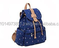 Mochila con logotipo impreso de algodón de estilo Unisex, tela encantadora colorida para uso escolar, patrón personalizable, portátil para adolescentes - Product Image 1