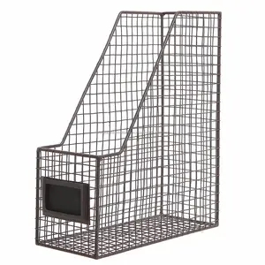 Moderne Mesh Draad Muur Mount Opknoping Bestand Houder Aanpasbare Mail Organizer Document Opslag Voor Goedkope Tijdschriftenrek Mand