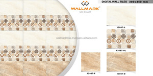 Meilleure vente, taille et épaisseur personnalisées décoration murale intérieure 3D mur texturé carreaux muraux numériques en céramique émaillée - Product Image 5