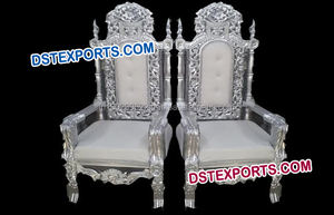 Ensemble de chaises pour marié papier couleur argent, chaises à haut dossier, pour mariage, dernier modèle - Product Image 4