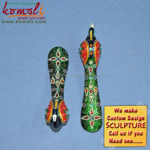 Statue de paon en émail aux couleurs vives, grande taille, décoration de la maison, en métal faite à la main - Product Image 3