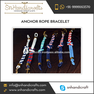 Handmade Magic Trendy Colorful Wide Range of Anchor <b>Rope</b> <b>Bracelet</b> - Product Image 1