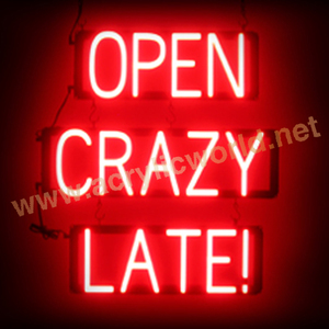 Señal LED de Material acrílico, señal abierta, base de señal led - Product Image 5