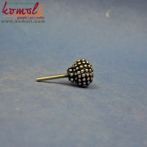 <strong>Metal</strong> Beads on Custom Resin Drawer Knob <strong>Pulls</strong> - Product Image 5