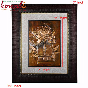 Devi Lakshmi Laxmi แผ่นทองเหลืองตกแต่งผนัง,แผ่นทองแดงตกแต่งผนังศิลปะ - Product Image 6