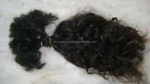 Extensions de cheveux de temple en vrac indiens Remy naturels vierges purs 100% en vrac cheveux humains indiens non transformés - Product Image 6