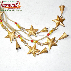 กระดิ่งโลหะเหล็กขนาดเล็กพร้อมดาวพิมพ์แบบกำหนดเองสำหรับบ้านและสวนตกแต่งกลางแจ้งนำเข้าจากอินเดีย - Product Image 3