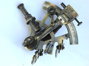 Calvin Handicraft Vintage Black Antique Sextant Handmade Brass Nautical Instrument Novelty <b>Gift</b> for Vikings and History Buffs - Product Image 6
