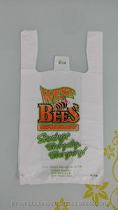 ถุงพลาสติกขยะ HDPE รีไซเคิลเสื้อกล้ามพิมพ์โลโก้ที่มีสีสันผลิตในเวียดนาม - Product Image 3