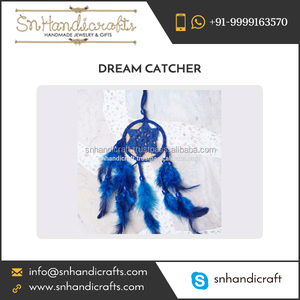 Alluring Design <b>Blue</b> Colour <b>Feather</b> made Dream Catcher for Sale - Product Image 1